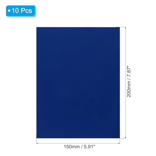 PATIKIL Down Jacket Repair Patch 6" x 8", 10 Pack Self Adhesive Nylon Fabric Patch for Tent Clothes Outdoor Camping Gear, Sapphire Blue - color: Sapphire Blue