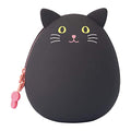 LIHITLAB PuniLabo Zipper Pouch, Egg-Shaped, 3.8" x 4.7", Black Cat (A7783-3) - color: Black Cat, size: Large: 1.3 x 4.7 x 3.8 inches
