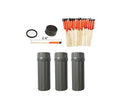 eGreen 20-100 Windproof Stormproof Matches Waterproof Cases & Rope Options | Each is 2.6" long and burns 5–10 sec. Rope options offer up to 60 or 240 min total for camping, survival & emergencies. - style: 3 X Container Matches
