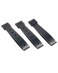 Durable Tactical Molle System Tactical Clips Strap 3 Pack - size: 5 inch-Black