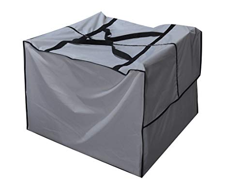 Outdoor Square Cushion/Cover Storage Bag, Protective Zippered Storage Bags with Handles, 32''L x 32''W x 24''H - color: Grey, size: 32''X32''X24''
