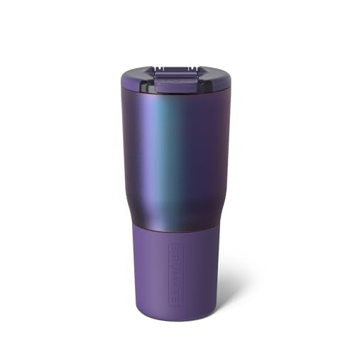 BrüMate Nav 25oz Insulated Travel Tumbler, Dark Aura | 100% Leakproof BevLock Lid, Insulated Stainless Steel, Locking Flip Lid, Silicone Sleeve, 4+ Hrs Hot - color: Dark Aura, size: 25oz