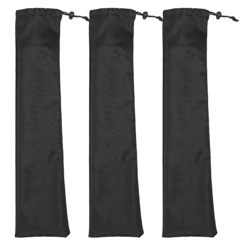 LIOOBO Tent Pole Bag: Trekking Poles Carrying Bag Replacement Case for Walking Stick, Portable Long Storage Pouch for Camping Hiking Party Tent 3pcs - size: 60.00X13.00CM