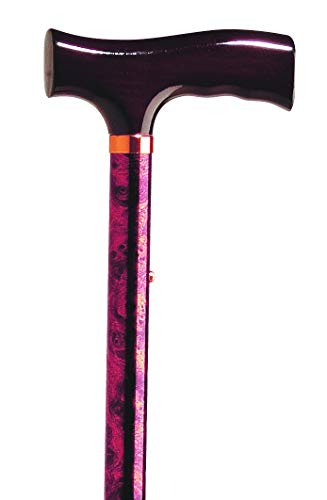 Carex Health Brands Designer Folding Cane, Red