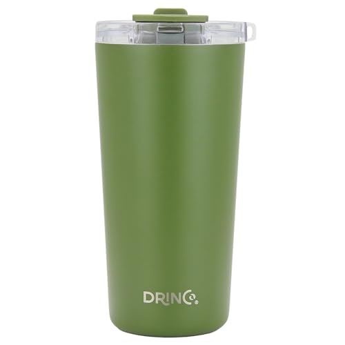 Drinco - 20 oz Stainless Steel Tumbler | Double Walled Vacuum Insulated Mug With Lid, 2 Straws, For Hot & Cold Drinks (20oz Forest, 20oz) - color: 20oz Forest