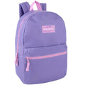 Trail maker Classic 17 inch Backpacks with Adjustable Padded Straps | School Backpacks for Girls, Boys - color: Purple