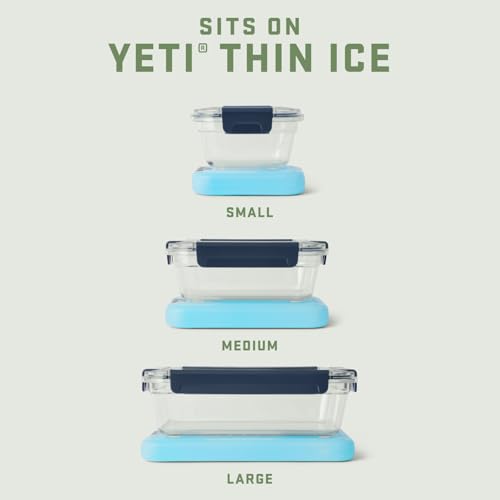 YETI Plastic Food Storage Container, BPA Free, Locking & Airtight Lid, Microwave, Freezer, and Dishwasher Safe, Leak-Proof, Cooler and Thin Ice Compatible - color: Navy - Large