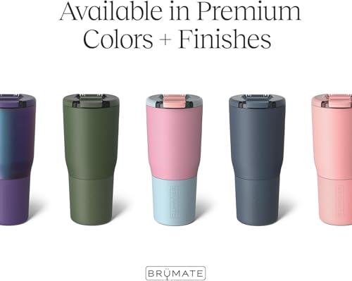 BrüMate Nav 35oz Insulated Travel Tumbler, Java | 100% Leakproof BevLock Lid, Insulated Stainless Steel, Locking Flip Lid, Silicone Sleeve, 4+ Hrs Hot - color: Java, size: 35oz
