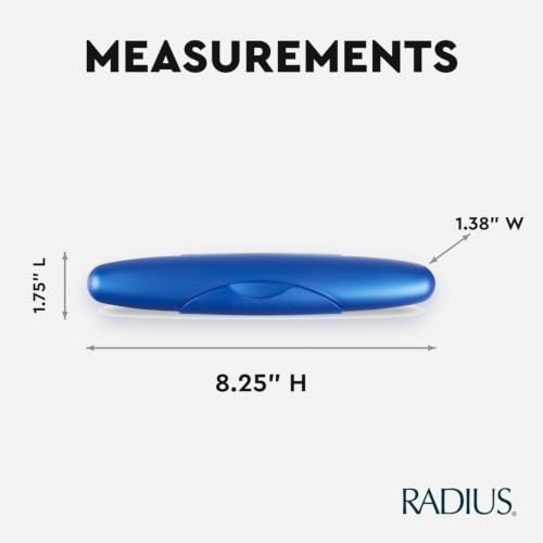 RADIUS Toothbrush Travel Case for Standard Brush, BPA-Free Recycled Plastic, Portable for Bathroom, School, Home, Camping - Translucent (FITS ALL CONVENTIONAL TOOTHBRUSH SOURCE TOOTHBRUSH) - color: Translucent