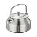 CAMPINGMOON 1L Campfire Kettle Seamless One-Piece Stainless Steel Wide Bottom Wide Spout Integrated Molding Camping Outdoor Water Boiler SW-1