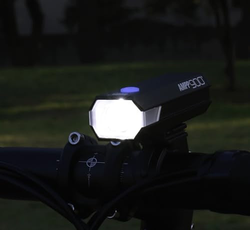 CATEYE AMPP USB Rechargeable Bike Light | Commuters, Road Cyclists & Mountain Bikers, Day & Night Riding Modes, IPX4 Waterproof, Tough & Durable - style: Ampp900
