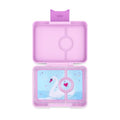 Yumbox Leakproof Snack Box - Ami Purple (Swan Tray) | BPA-Free, 3-Compartment Snack Container, Lightweight, Compact, Easy-open Latch - color: Ami Purple Swan
