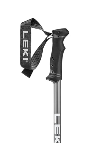 LEKI QNTM Ski Poles - color: Black-Llight Anthracite-Bright Red, size: 120 cm