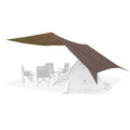 GEERTOP 17 x 10 ft Camping Tarp, Waterproof Rain Fly - color: Pine Cone Brown