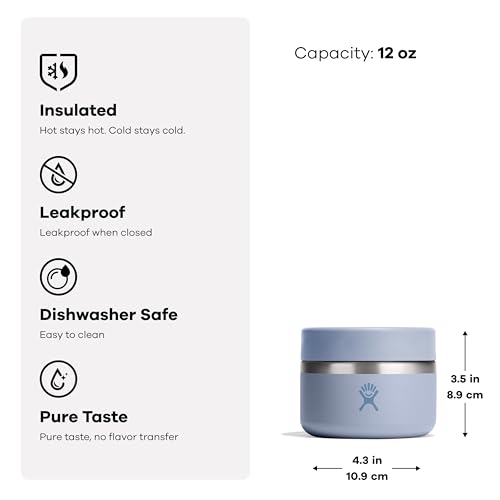 Hydro Flask 12 oz. Insulated Food Jar - Stainless Steel with Leak Proof Cap , Birch - color: Birch, size: 12 oz