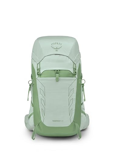 Osprey Tempest 33L Women's Lightweight Hiking Backpack, Green OS - color: Frosty Mint Green/Botanica, size: 33L - Standard Fit