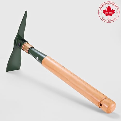 MASTIFF GEARS Folding Pick-Mattock & Pickaxe, WWII Inspired, 4.5mm 1050 High Carbon Steel, Premium Solid Wood, MOLLE Canvas Pouch, Emergency Safety Tool, Heavy Duty Camping Survival Gear - style: Folding Pickaxe