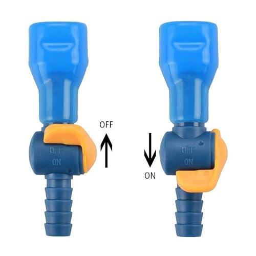 MiOYOOW Replacement Bite Valves, 6PCS Switch Bite Valve Tube Nozzle Reliable Cycling Hydration Nozzle for Most Hydration Bags - color: Corner Style