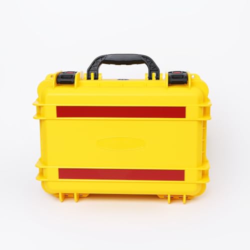 18in Waterproof Hard Shell Case with DIY Customizable Foam Insert (16 x 11x 7.8in Interior) - color: Yellow