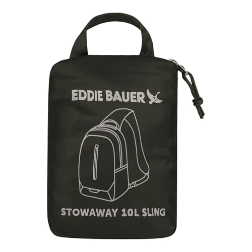 Eddie Bauer Stowaway Packable Sling Bag | Travel | Outdoor | Lightweight | Compact | Ripstop Nylon, Dark Forest-10L - color: Dark Forest