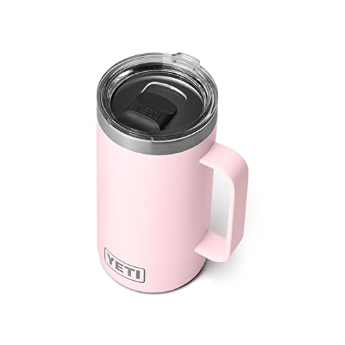 YETI Rambler 24 oz Mug, Vacuum Insulated, Stainless Steel with MagSlider Lid - color: Ice Pink