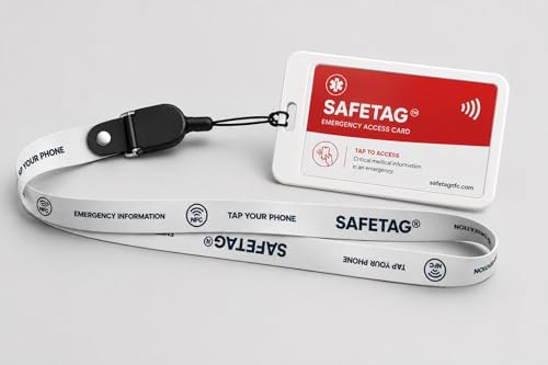 Vivélle Medical ID Card for Wallet, Emergency Info Access Card with Phone Notifications | Tap-To-View Medical Profile - First Responder Ready