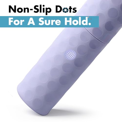 2Pcs Travel Toothbrush Case, Portable Couple Travel Toothbrush Holder with Dot,Toothpaste Container for Home, Travel, Business, Camping, School, 8.1x2.2x1.6 (Purple+Blue) - size: medium size