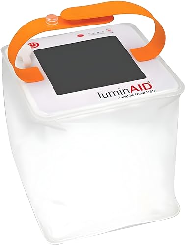 LuminAID Nova Inflatable Solar LED Lantern for Camping, Hiking & Travel - style: 75 Lumens