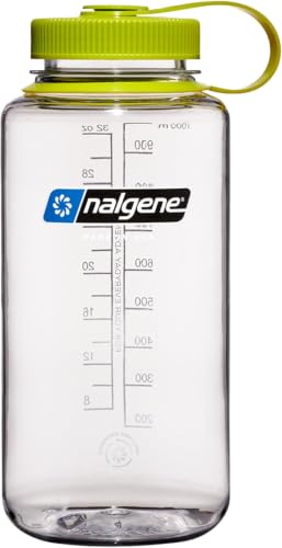 Nalgene Sustain 32 oz. Wide Mouth Water Bottle,(Pack of 6) - color: Clear, size: 32 Ounces (Pack of 6)