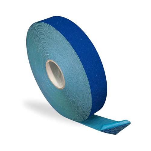 DuraMark RPT-750 Reflective Pavement Marking Tape, Blue, 2 in x 108 ft | Permanent rubber base bonds to asphalt and concrete; glass-bead reflectivity improves low-light visibility. - color: Blue, size: 2 Inch x 108 Ft