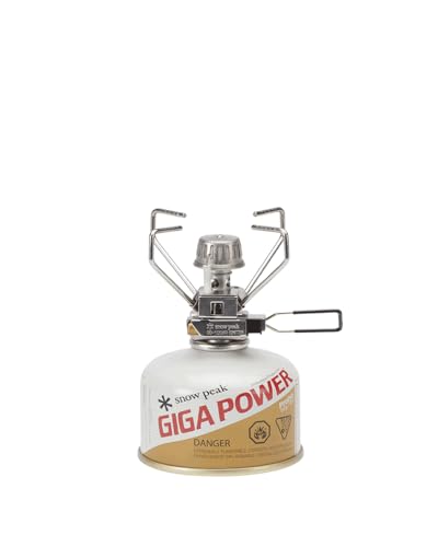 Snow Peak GigaPower Camping Stove with Automatic Ignition | Automatic Ignition, Lightweight & Compact, Fast Boil Performance, Ideal for Camping & Backpacking