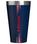 STANLEY Adventure Stacking Beer Pint Glass | Stackable Drinking Cup for Cold Beverages | Dishwasher Safe | Insulated Stainless Steel Tumbler | BPA-Free - color: Team Navy Red, style: Modern