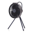 Claymore V600+ Warm Gray Rechargeable Portable Fan (No Pouch) - Powerful 4-Speed BLDC Ultra-Quiet Air Circulator, USB-C Charging, Tripod Mountable, Adjustable for Camping & Indoor Use - style: No Pouch V600+ (Warm Gray)