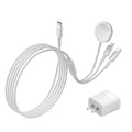 3 in 1 Multi Chargers Cable 6FT with 20W USB C Charger, for Apple Watch Charger Fast Charging,for iWatch Series Ultra2/SE/10/9/8/7/6/5/4/3/iPhone 15 16 Pro Max/14/13/12/11 - style: 3 in 1 Multi Chargers Cable
