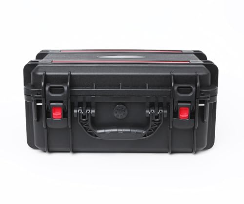 18in Waterproof Hard Shell Case with DIY Customizable Foam Insert (16 x 11x 7.8in Interior) - color: Black