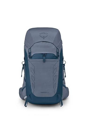 Osprey Tempest 33L Women's Lightweight Hiking Backpack, Blue OS - color: Anchor Blue/Atlas, size: 33L - Standard Fit