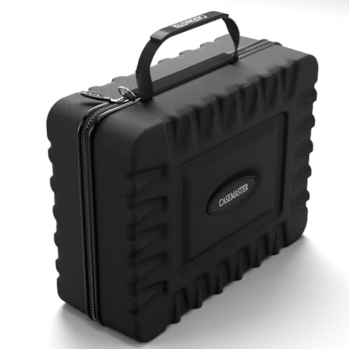 Casemaster Maxx 8 Dart Case, Holds 24 Steel Tip or Soft Tip Darts Fully Assembled, Hard Shell EVA Darts Case, 20 Accessory Pockets, Black - color: Black, size: 8 Dart