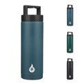 BJPKPK 18oz Insulated Water Bottle Stainless Steel Water Bottle with Handle - color: Navy Blue, style: 18oz