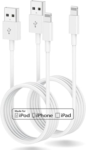 3ft iPhone Charger Apple MFi Certified, Apple Lightning to USB Cable 3 Feet,Fast Apple Charging Cable Cord 3 Foot for iPhone 14 Pro Max/13/13 Mini/13 Pro/12/11 Pro/11/XS MAX/XR/8/7/6s/5S/iPad - color: 2PACK-White