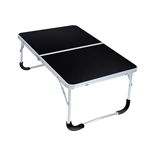 Portable Folding Table - Small Outdoor Folding Table, Suitable for Travel, Camping, Beach, Barbecue, Picnic, Party, Patio (Black) - color: Black