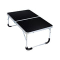 Portable Folding Table - Small Outdoor Folding Table, Suitable for Travel, Camping, Beach, Barbecue, Picnic, Party, Patio (Black) - color: Black