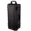 31" L x 12" W x 9" H Large Hard Case with Foam, Portable Rolling Hard Case with Wheels, Waterproof Shockproof Dustproof, Suitable for Cameras, Lenses, Camcorder, Instrument, Telescopes - size: 31 Inch