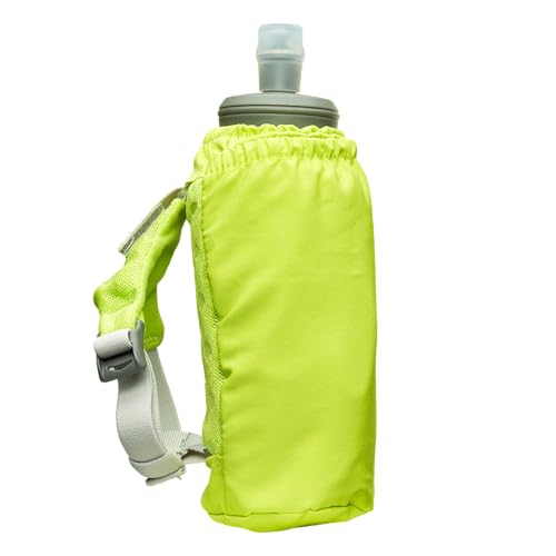 Nathan - Pinnacle 18oz Soft Flask Finish Lime/Reflective Silver OSFM - color: Lime Green, style: 18oz