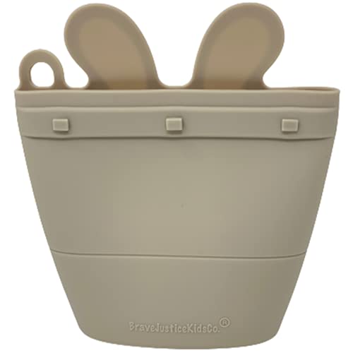 | Snack Baggie™ Silicone Reusable Food Storage Container for Toddlers (Fog) - color: Fog
