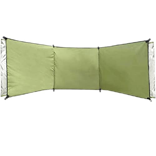 WANLIAN Windbreaks Stove Windscreen (No Included Poles) | Camping Beach Windshield Shelter,Backpack Portable Picnic Screen,Sunshade Screen,Outdoor Caravan Privacy Shield,forBBQ Picnic