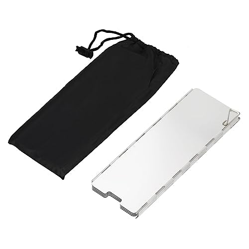 8 Plates Camping Stove Windscreen Folding Outdoor Stove Windshield Camp Stove Wind Screen Aluminium Alloy Windshield for Butane Burner Grill Wind Blocker Shield - size: 8 Plates Windscreen