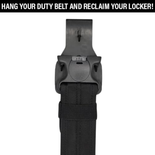 Hero's Pride Heavy Duty Locker Clip - Designed to Organize Duty Belts, Keys, and Tactical Gear - 75 lb Capacity - Fits Most Belt Buckles - Maximize Locker Space for Law Enforcement