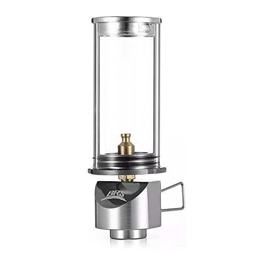 BRS Outdoor Gas Lantern Dreamlike Candle Lamp Portable Tent Lantern Glass Mantle Lantern (BRS-55 1pc)