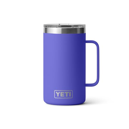 YETI Rambler 24 oz Mug, Vacuum Insulated, Stainless Steel with MagSlider Lid - color: Ultramarine Violet
