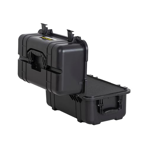 MEIJIA All Weather Waterproof Hard Camera Case,Hard Case,With Customized Fit Foam Included, Elegant Black,Fit for Drones,camera,lens (20.87"x12.72"x12.76") - size: 20.87" x 12.72" x 12.76"